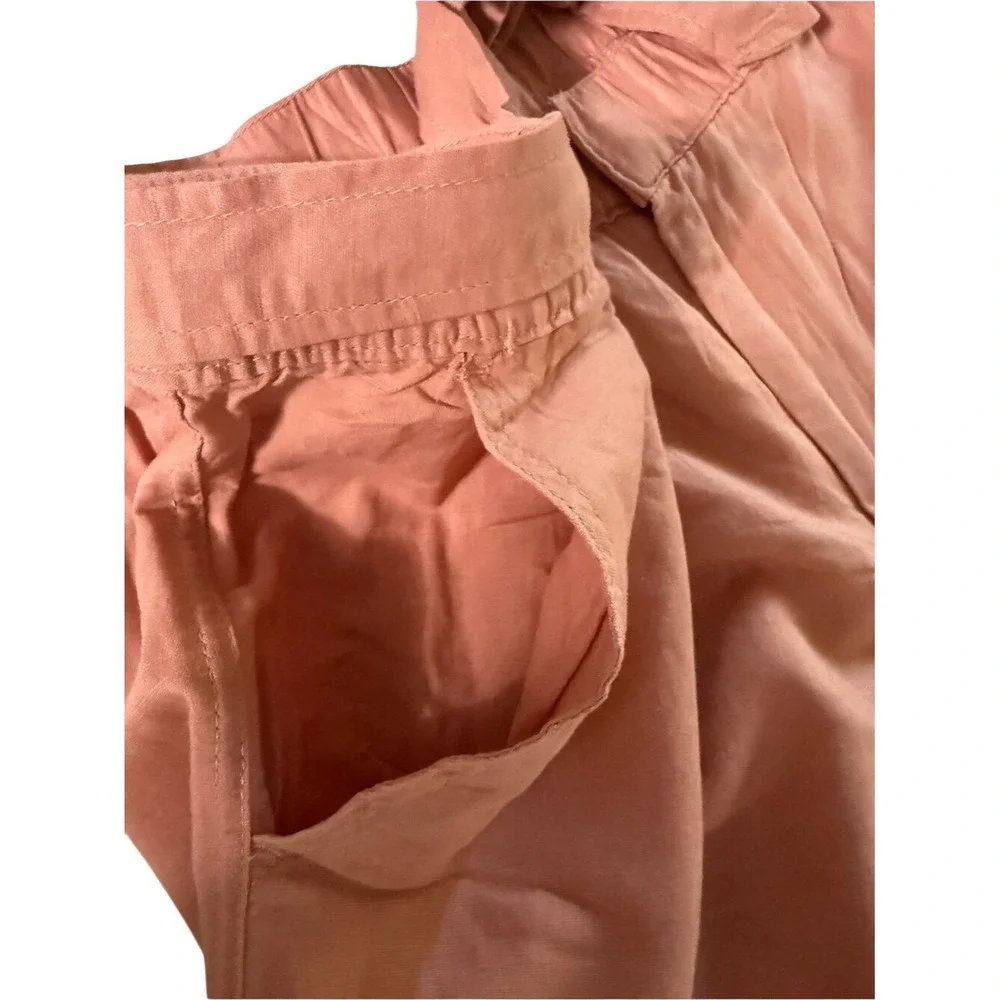 Liz‎ Claiborne Dusty Coral Tie-Waist Chino Capris women's size XXL